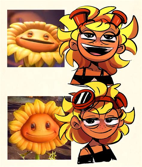 Why Does The Sunflower From Pvzgw2 Looks Like Shes Stoned Out Of Her
