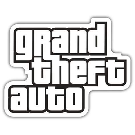Sticker Grand Theft Auto Logo MuralDecal Com