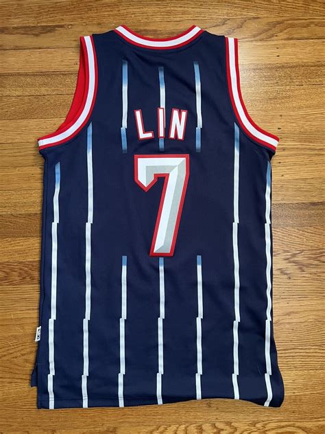 Adidas Houston Rockets Jersey Jeremy Lin Sz Small Hardwood Classic Ebay