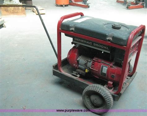 Generac 3500xl Generator In Sedgwick Ks Item M9005 Sold Purple Wave