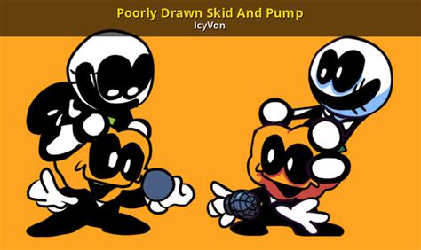 It is the spooky month! ― skid and pump, it's spooky month. Poorly Drawn Skid And Pump Friday Night Funkin' Skin Mods