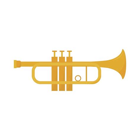 Golden Trumpet Isolated Graphic Illustration Free Vector Rawpixel