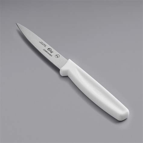 Choice 3 12 Smooth Edge Paring Knife With White Handle