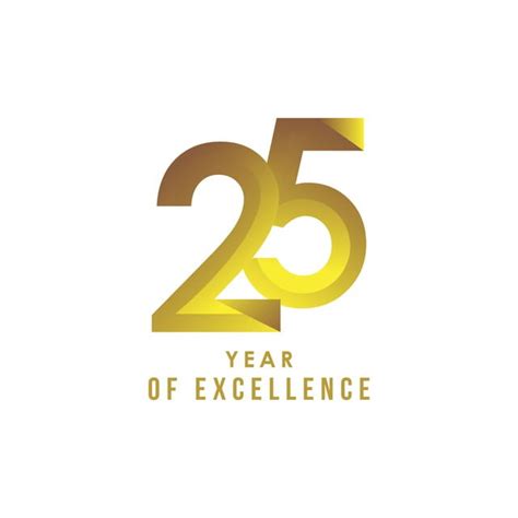 25 Years Anniversary Vector Design Images 25 Year Of Excellence Vector