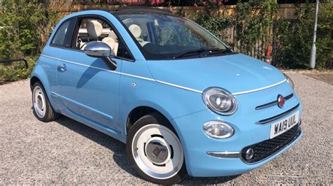 Fiat 500c Blue Manual Auction Dealerpx