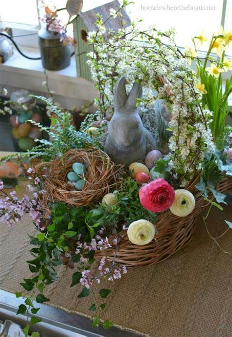 Easter Basket By Easter Flower Arrangements