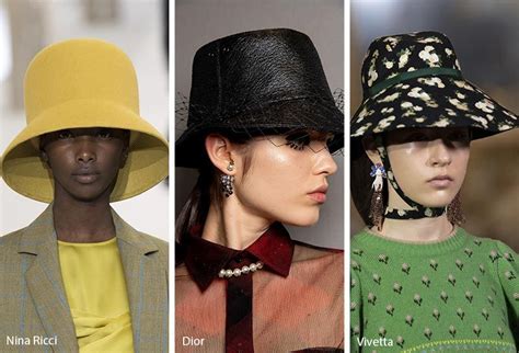 Fall Winter 2020 2021 Hat Trends Runway Headwear Trends Headwear