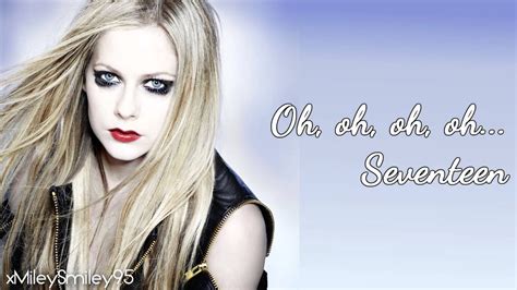 Avril Lavigne 17 With Lyrics Youtube