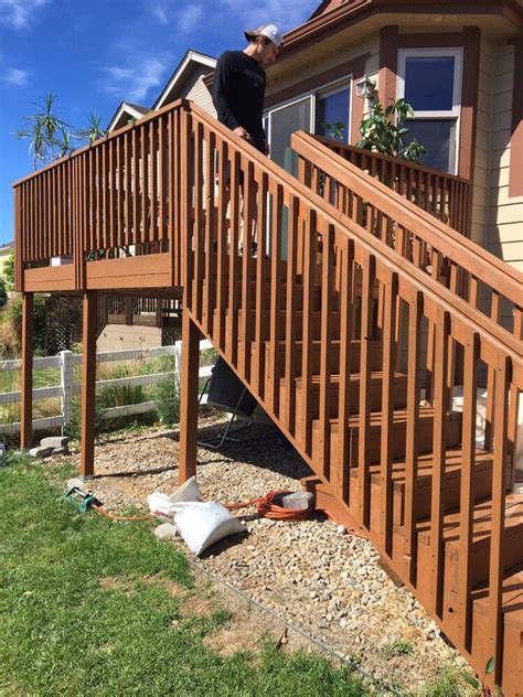 You will want to watch out for cool blue undertones, which can throw off your color scheme and make the red look too maroon or purple. Deck stained with Sherwin Williams Super-deck semi-transparent stain in Douglas Fir color. - Yelp