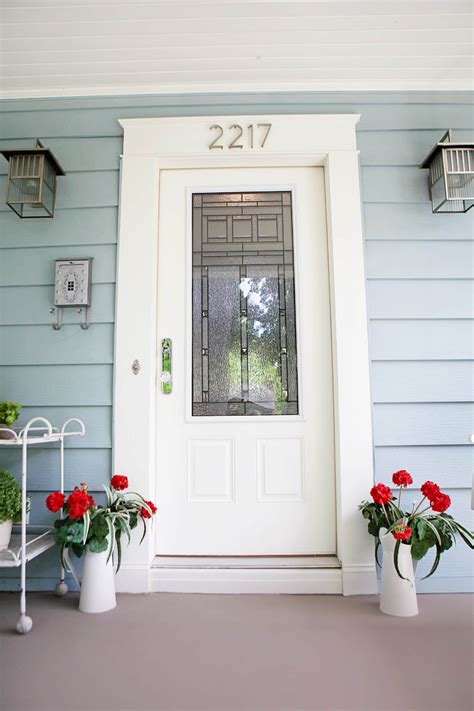 1940s Blue Bungalow Craftsman Porch Charlotte By Bay Street