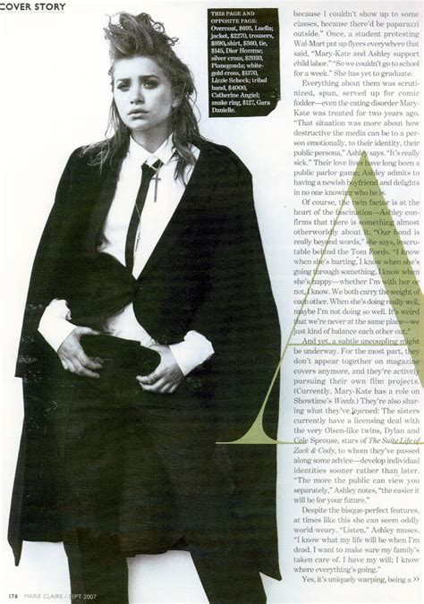 Ashley Olsen In Marie Claire September 2007 Nyc Engagement Rings