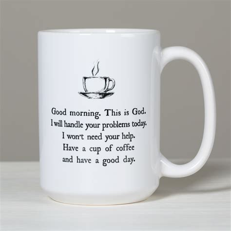 Download the perfect coffee cup pictures. Good Morning From God Coffee Mug | The Catholic Company
