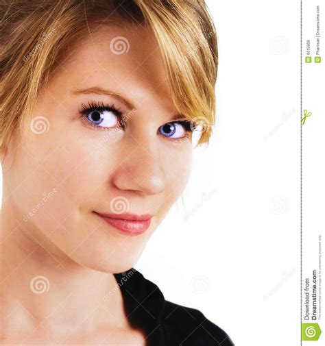 Woman With Beautiful Face And Blue Eyes Royalty Free Stock Photos Image 9015808
