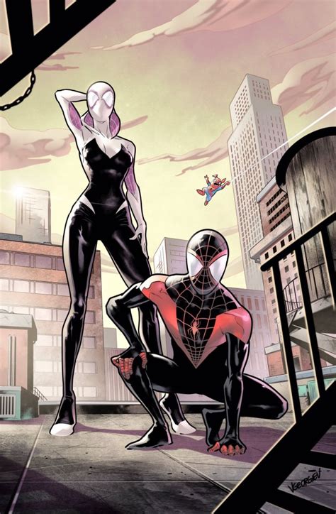 Miles And Gwen Stacy By Vasco Georgiev Spiderman And Spider Gwen