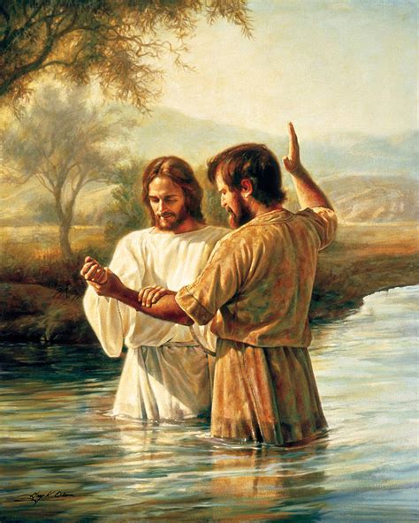 Baptism Of Christ Painting By Greg Olsen Fine Art America