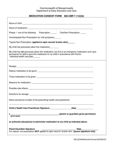 Medication Consent Form Template Complete With Ease Airslate Signnow