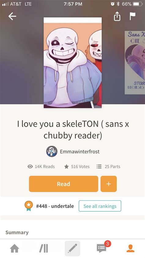 I Love You A Skeleton Sans X Chubby Reader Discontinued Sorry