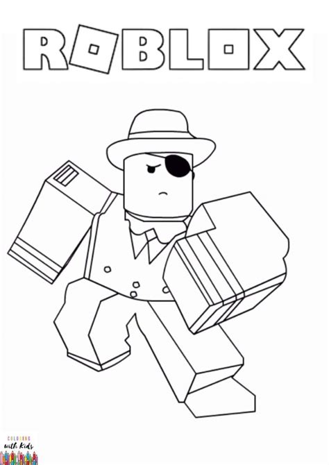 Roblox Soccer Avatar Coloring Page | Coloring with Kids