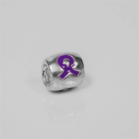 Purple Ribbon Bead Charm Epilepsy Foundation Central And South Texas