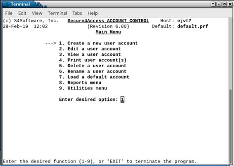 Secure4access Screenshots Unixlinux Account Management