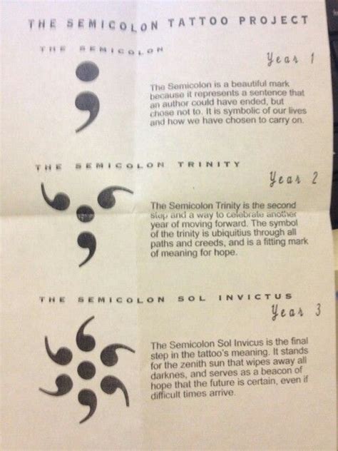 A semicolon is, as we all know, a punctuation mark, in the form of a dot over a colon. Semicolon, semicolon trinity, semicolon sol invictus ...