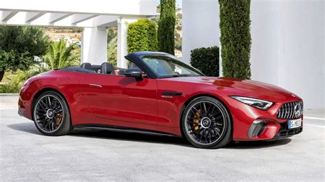 Mercedes Amg Sl Debuts With Fabric Roof Awd And V Power Car Hot