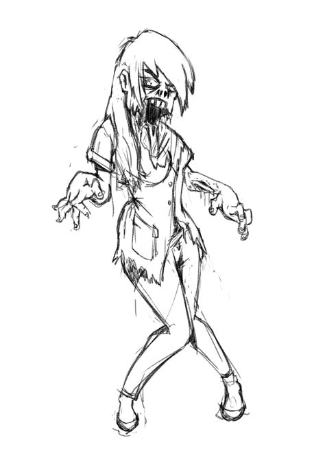 Female Zombie By 247nosh On Deviantart