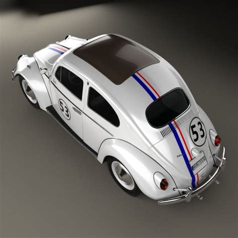 Volkswagen Beetle Herbie The Love Bug 1963 Modelo 3d 149 3ds C4d