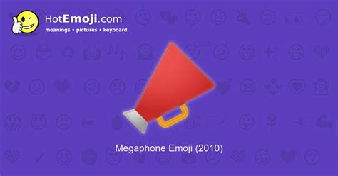 📣 Megaphone Emoji Meaning With Pictures From A To Z