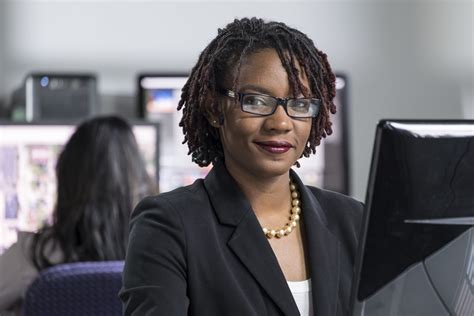 Young Black Professional Woman Working On Computer At The Office Wayne Adult Education