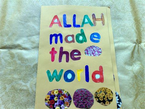 Preschool Lapbook Allah Made The World In 2020 Muslim Kids