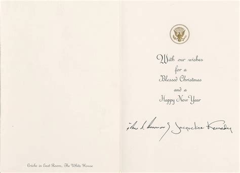 Maybe you would like to learn more about one of these? Lot - John F. Kennedy White House Christmas Card