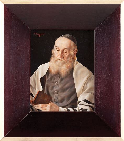Portrait Of A Rabbi Praying
