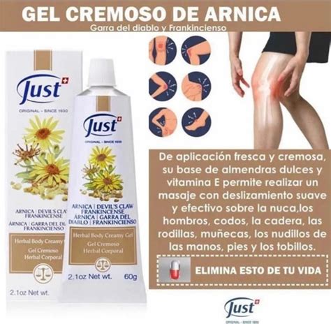 Gel Cremoso De Rnica Just Cuotas Sin Inter S