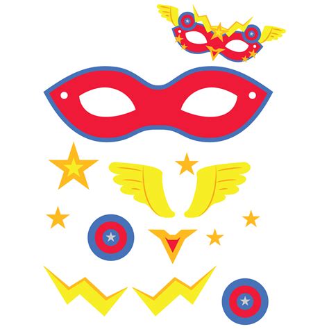 Print them out for an upcoming birthday party. Superhero Mask Template | Free Printable Papercraft Templates