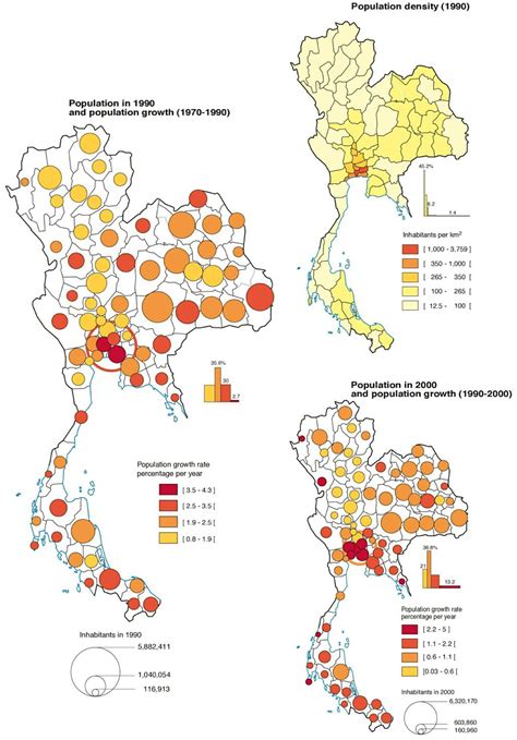 Atlas Of Thailand Chapter 2 Population Ird Éditions