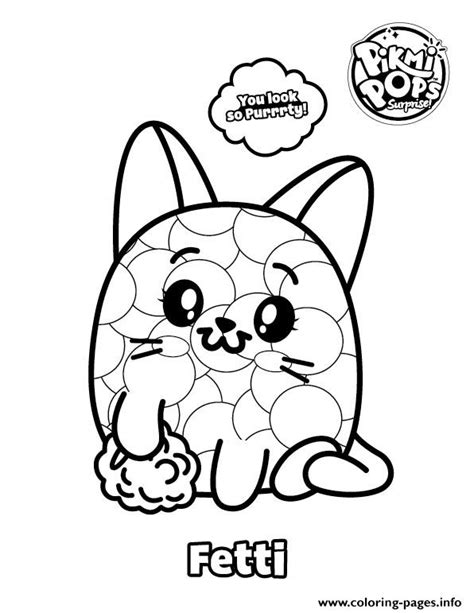 Pikmi Pops Coloring Pages Free Select From Printable Coloring