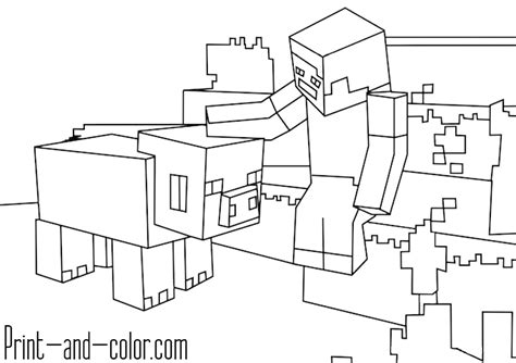 Pokémon are creatures of all shapes and sizes who live in the wild or alongside humans. Minecraft coloring pages | Print and Color.com