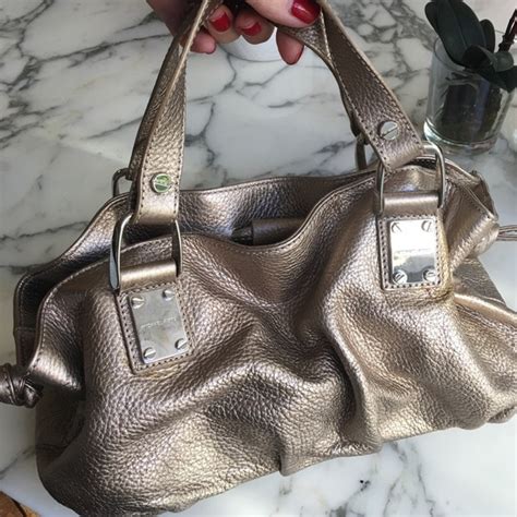 Michael Kors Bags Michael Kors Gold Metallic Mini Hand Bag Poshmark