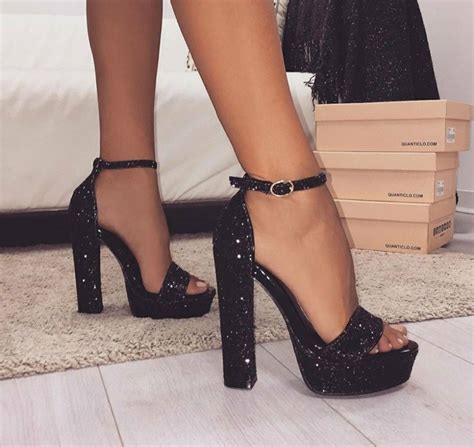 Women Details About Fashion Women Super High Heel Glitter Sandals Peep