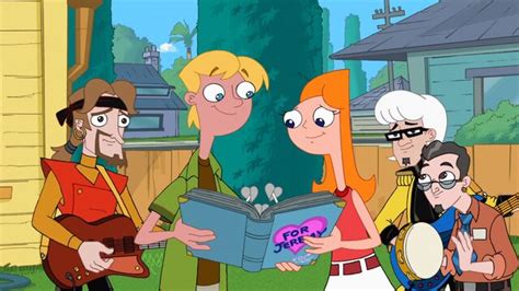 Image Candace And Jeremy Looking At The Scrapbook Phineas And