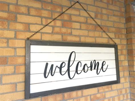 How To Make A Large Shiplap Welcome Sign Dream Design Diy
