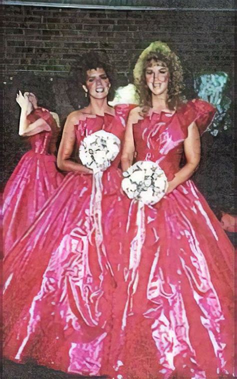 Hilarious Photos Of Ugly Bridesmaids Dresses Throughout The Decades Secret Life Of Mom