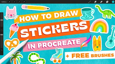 How To Draw Stickers In Procreate Bardot Brush