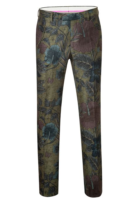 Lyst Etro Linen Floral Print Pants For Men
