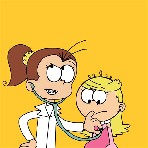 Luan Checking Lolas Heart With A Stethoscope By Deviantart