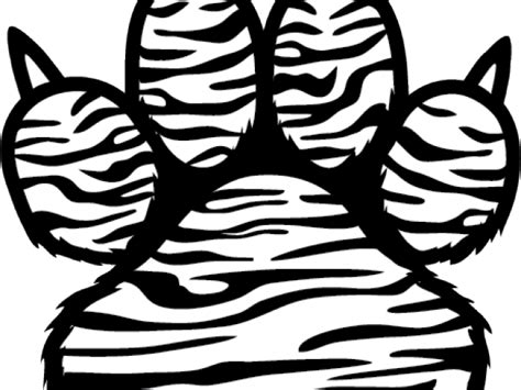 Yardflower Transparent Background Tiger Paw Print Clip Art