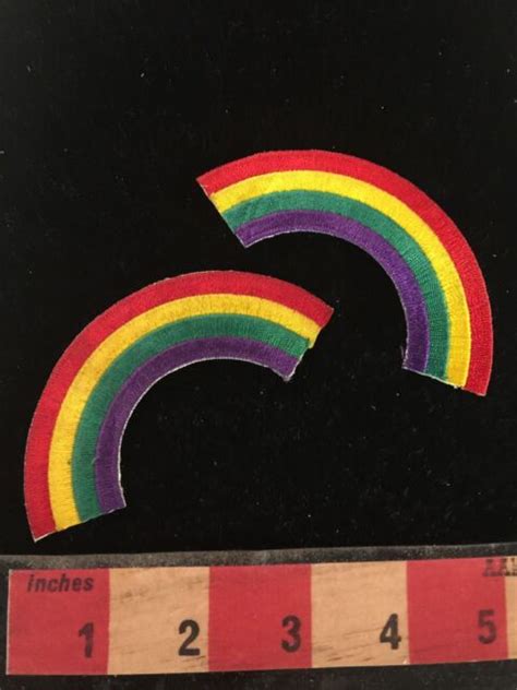 Misc Fun Novelty Rainbow Pair Patch Lot 72y4 Ebay