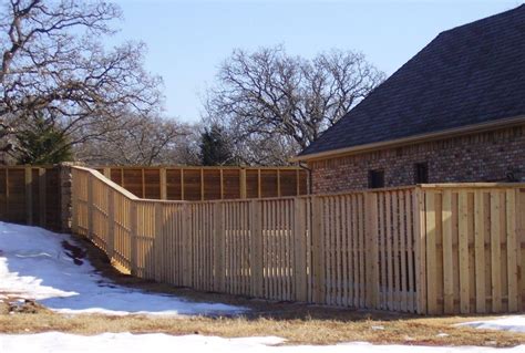 In my area (so i was told by an appraiser) my particular city allows x number of feet of solid fence and then y number of feet of over height fences in los angeles can be tricky generally yes there is a 42 limit to fences in the front yard set back and 6 feet for side and rear yards construction of. 46 - Superior Fence - Oklahoma City Fence ...