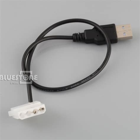 Usb To 4 Pin Molex Pc Quite Computer Case Fan Cable Adapter Cord